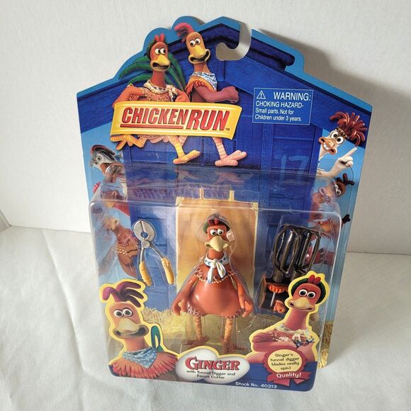 Chicken Run Ginger Action Figure - Tunnel Digger & Fence Cutter - NIB - Vintage - Picture 5 of 6